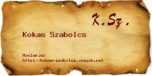 Kokas Szabolcs névjegykártya